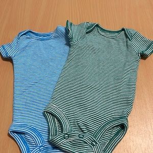 2-pack baby striped onesies